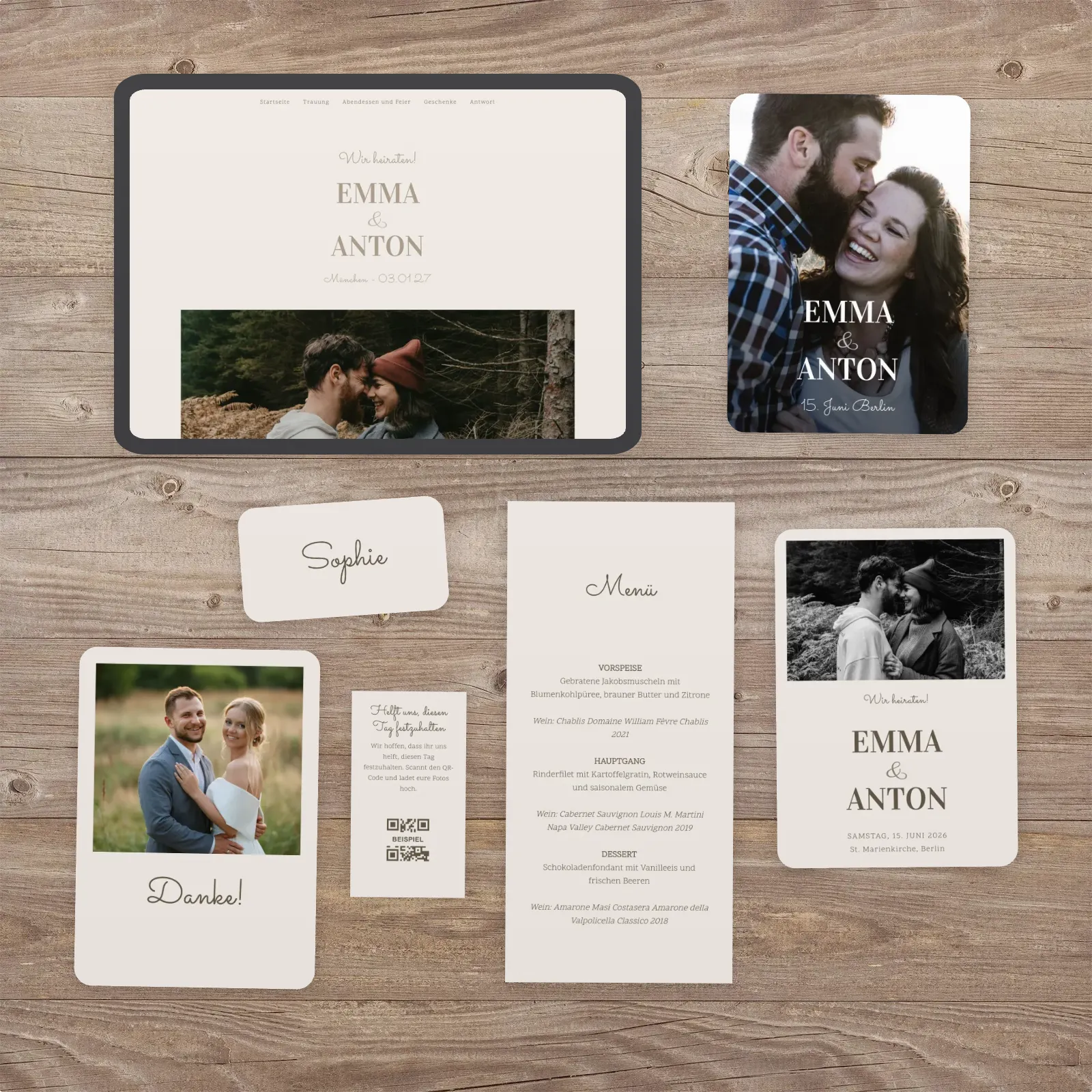Kollektion Linen zur Hochzeit