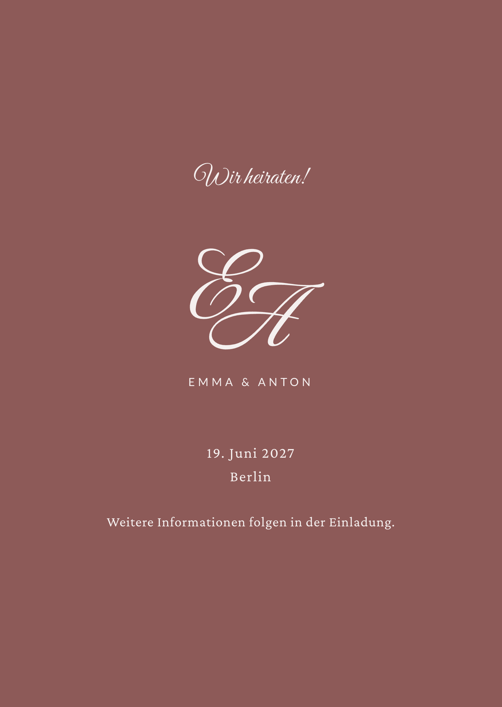 Digitale Save-the-Date-Karte – Blush