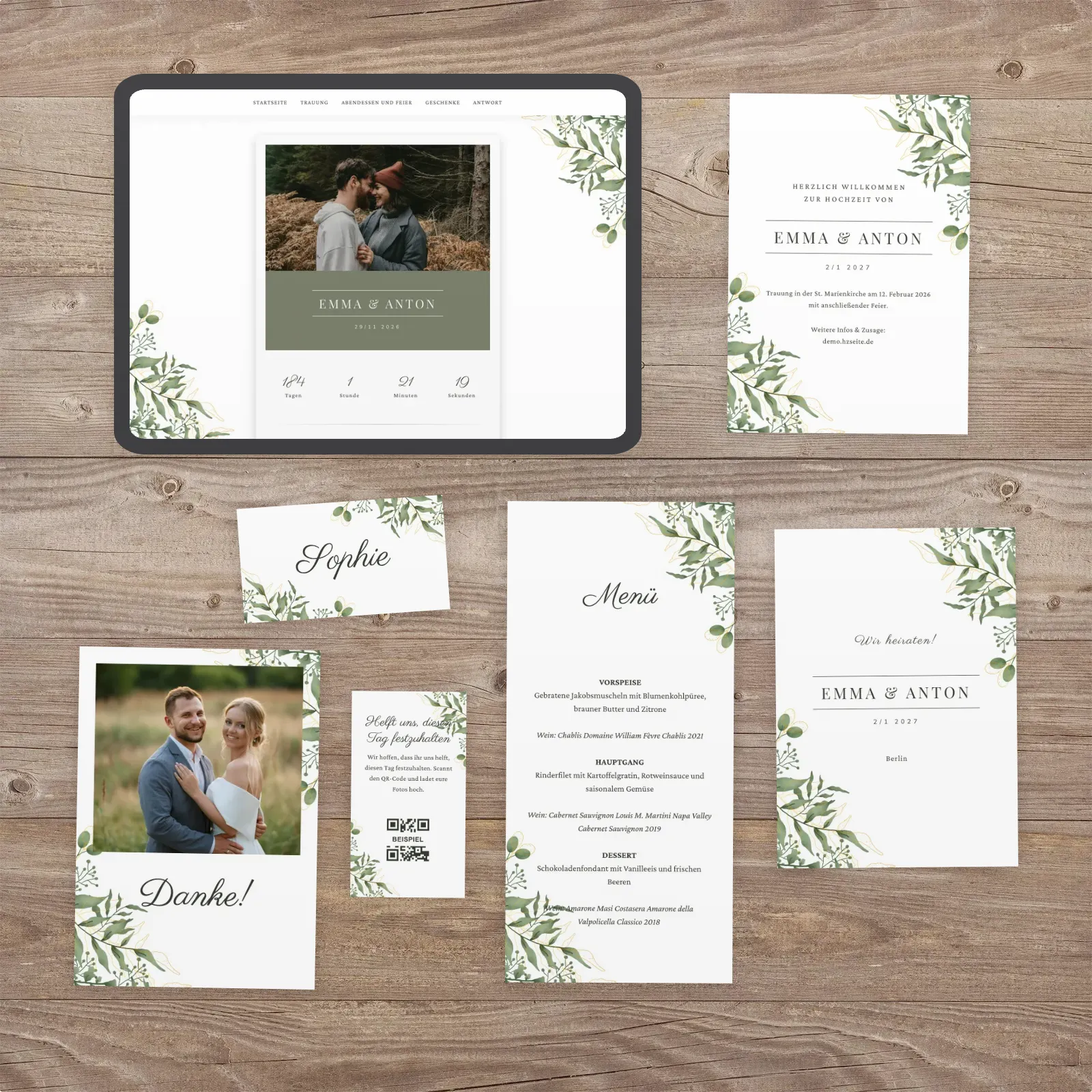 Kollektion Sylvan zur Hochzeit