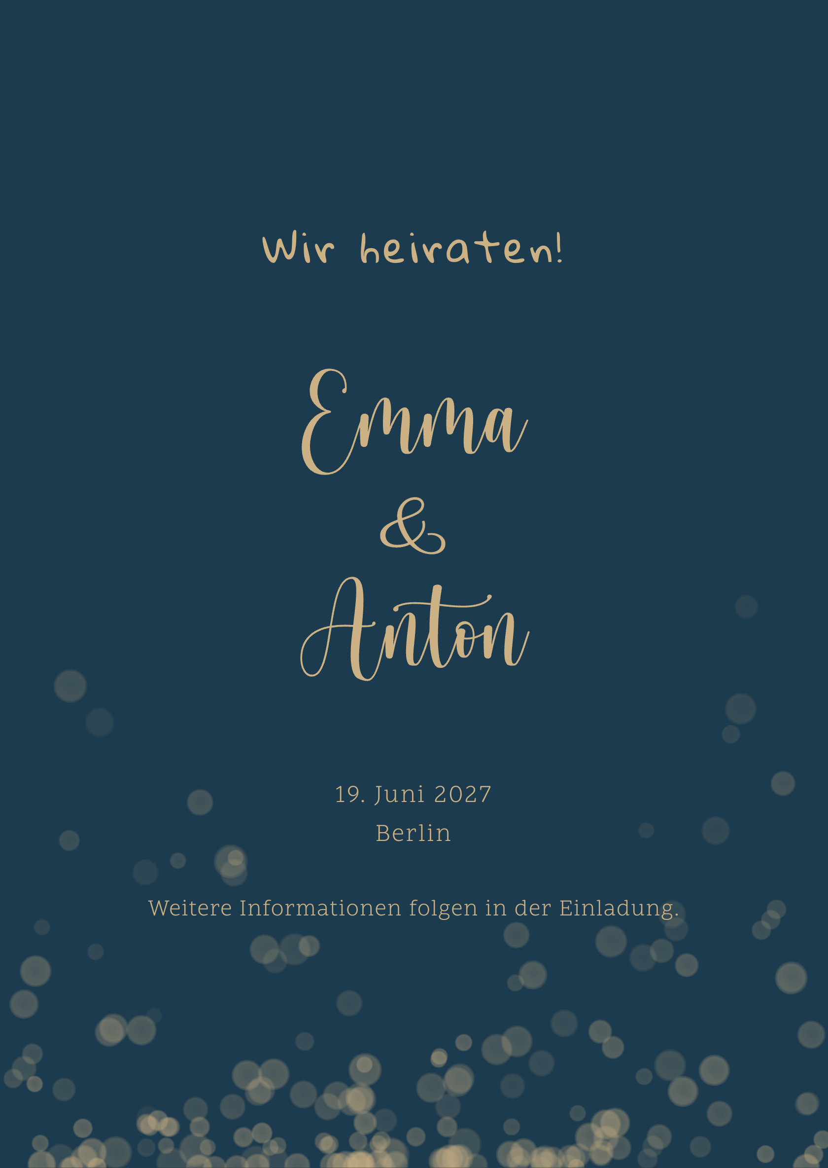 Digitale Save-the-Date-Karte – Afterglow
