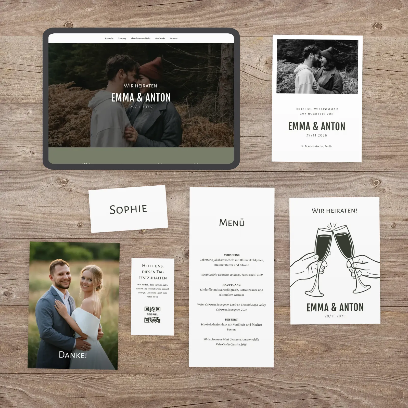 Kollektion Toast zur Hochzeit