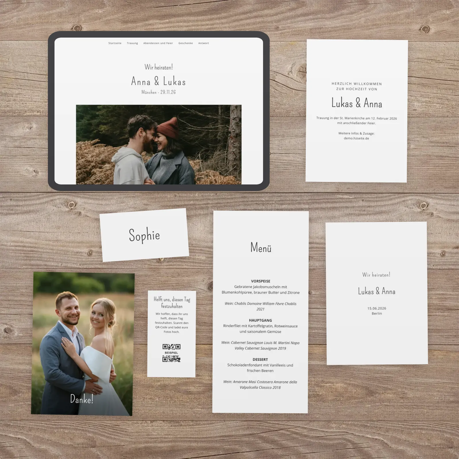 Kollektion Feather zur Hochzeit