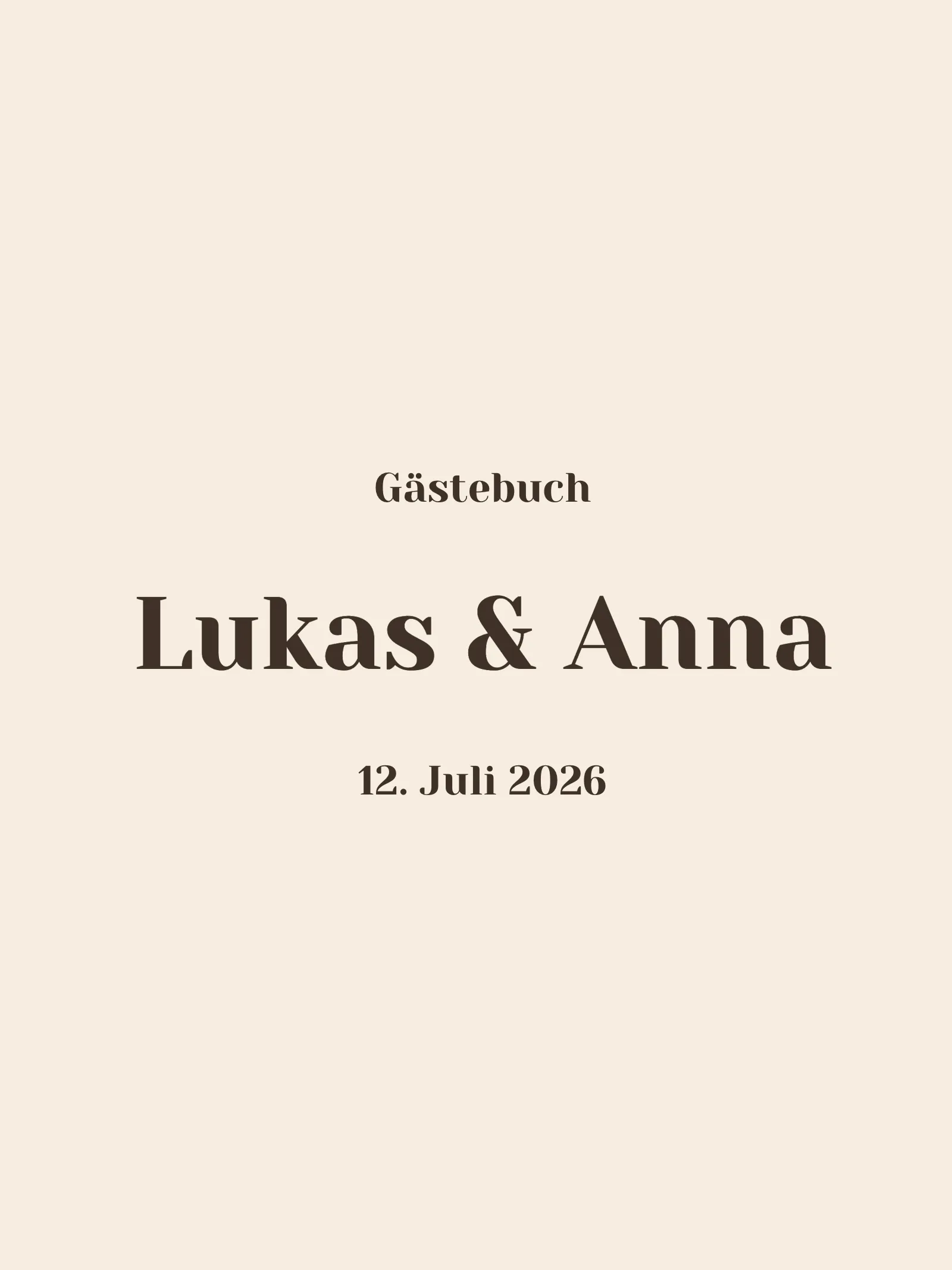 Gästebuch zur Hochzeit - Hazel