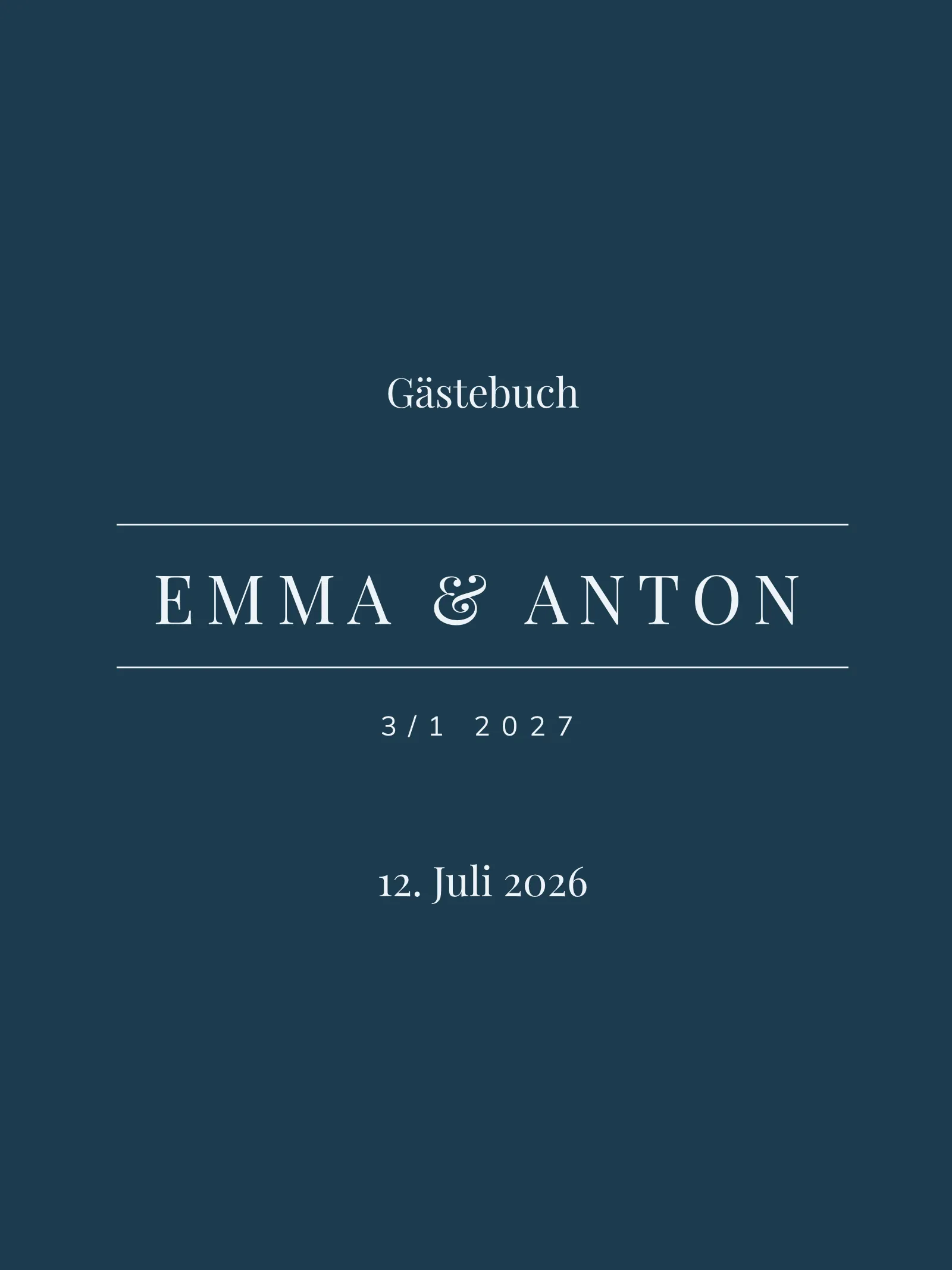 Gästebuch zur Hochzeit - Monarch