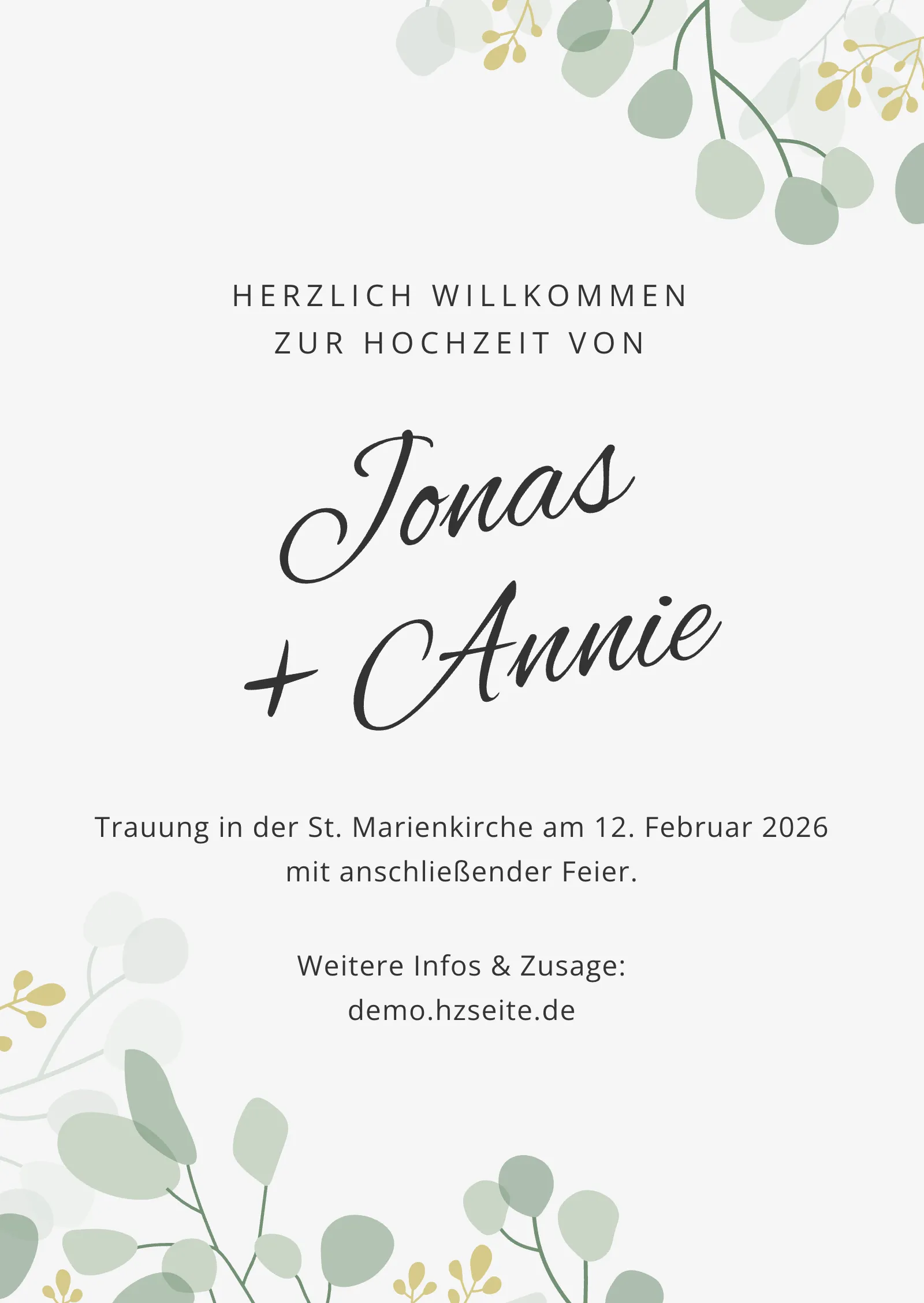 Hochzeitseinladung - Meadow