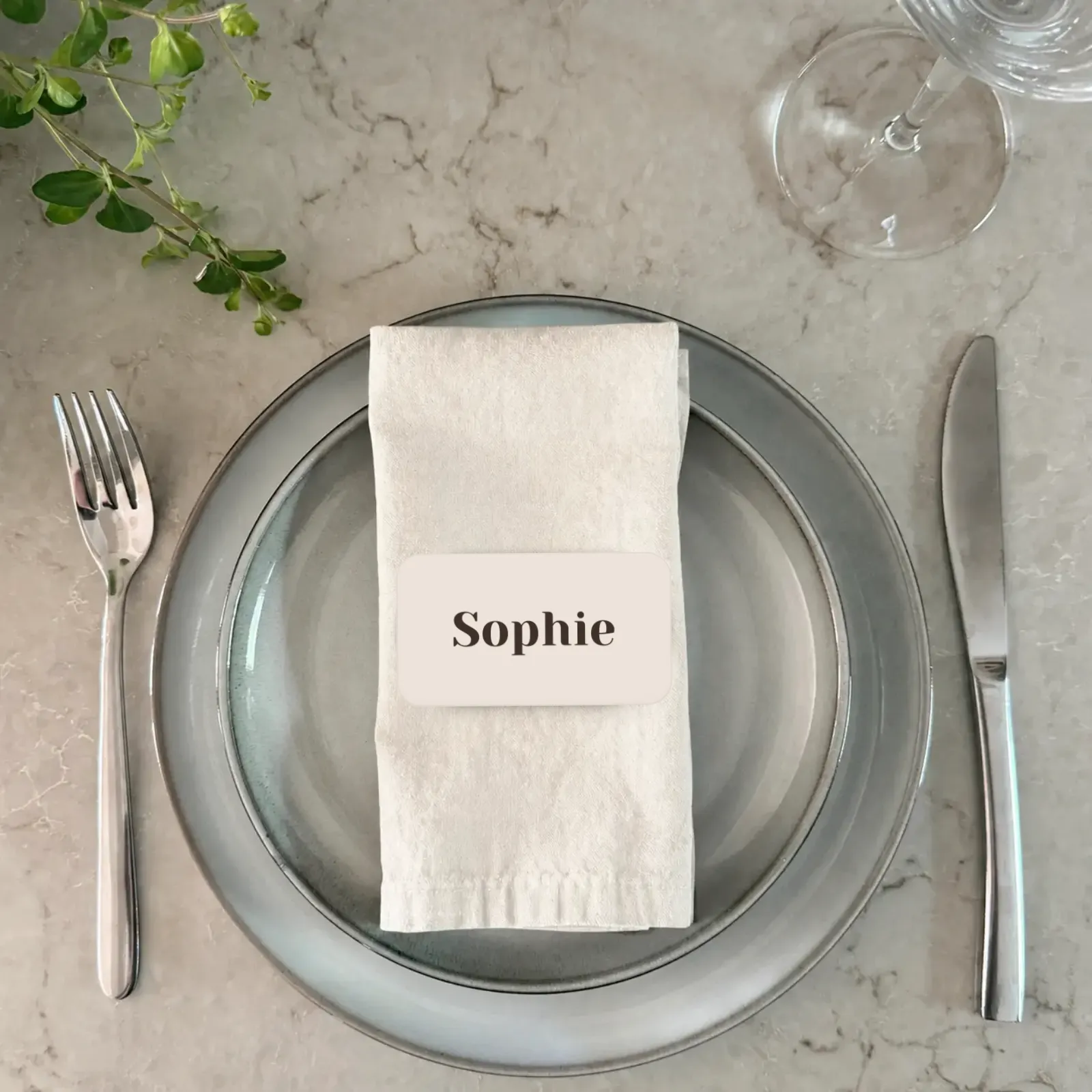 Platzkarten zur Hochzeit - Hazel