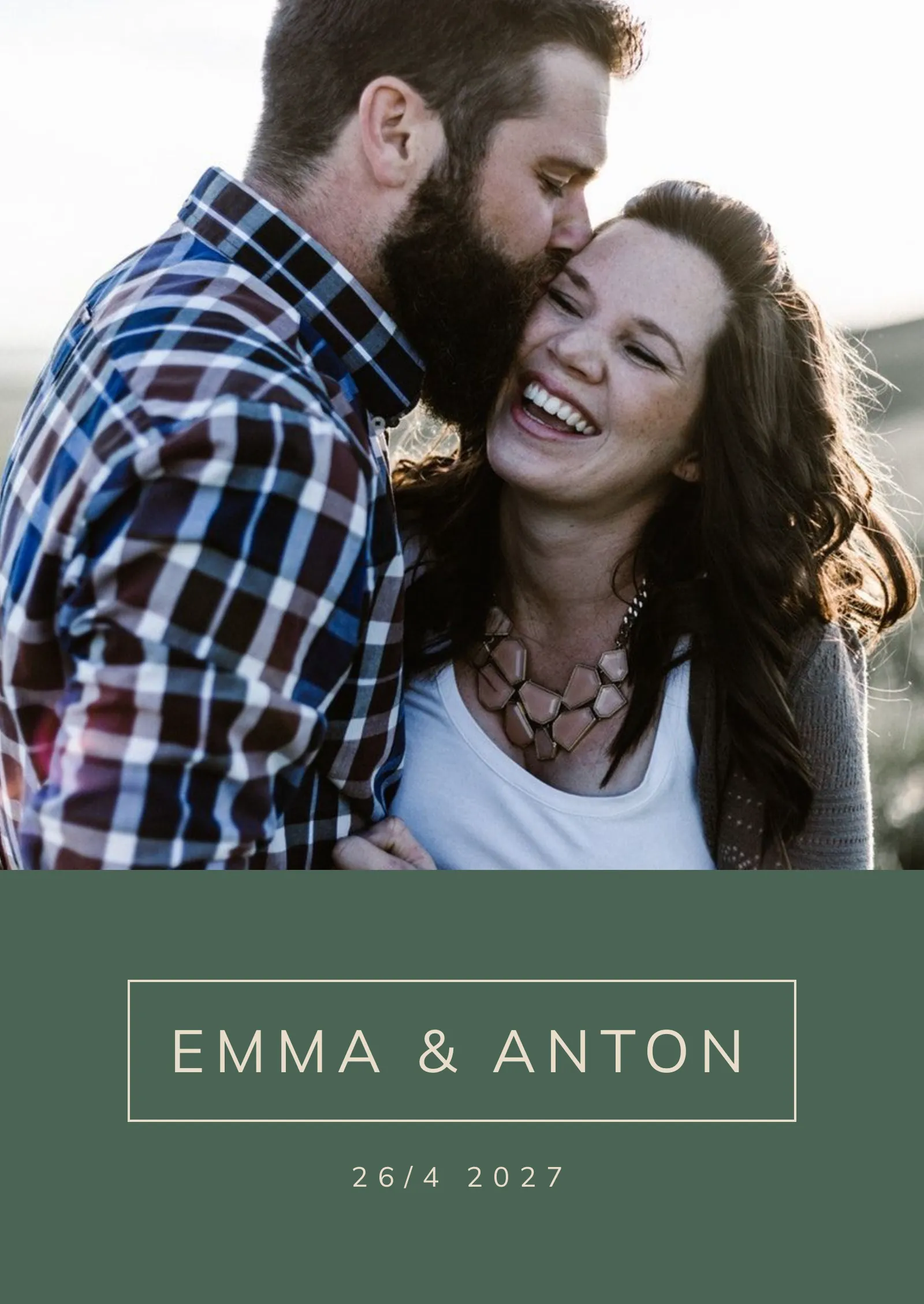 Save-the-Date-Karte - Grove