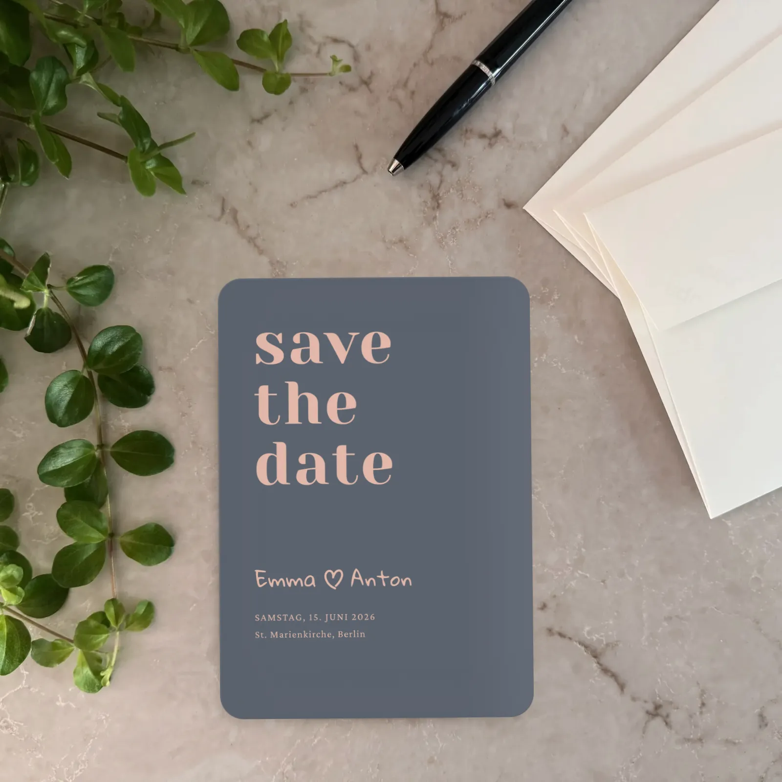 Save-the-Date-Karte - Modernes und einzigartiges Design