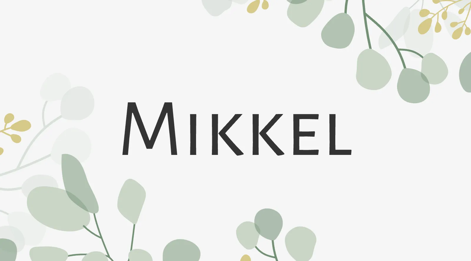 Bordkort til bryllup - Meadow
