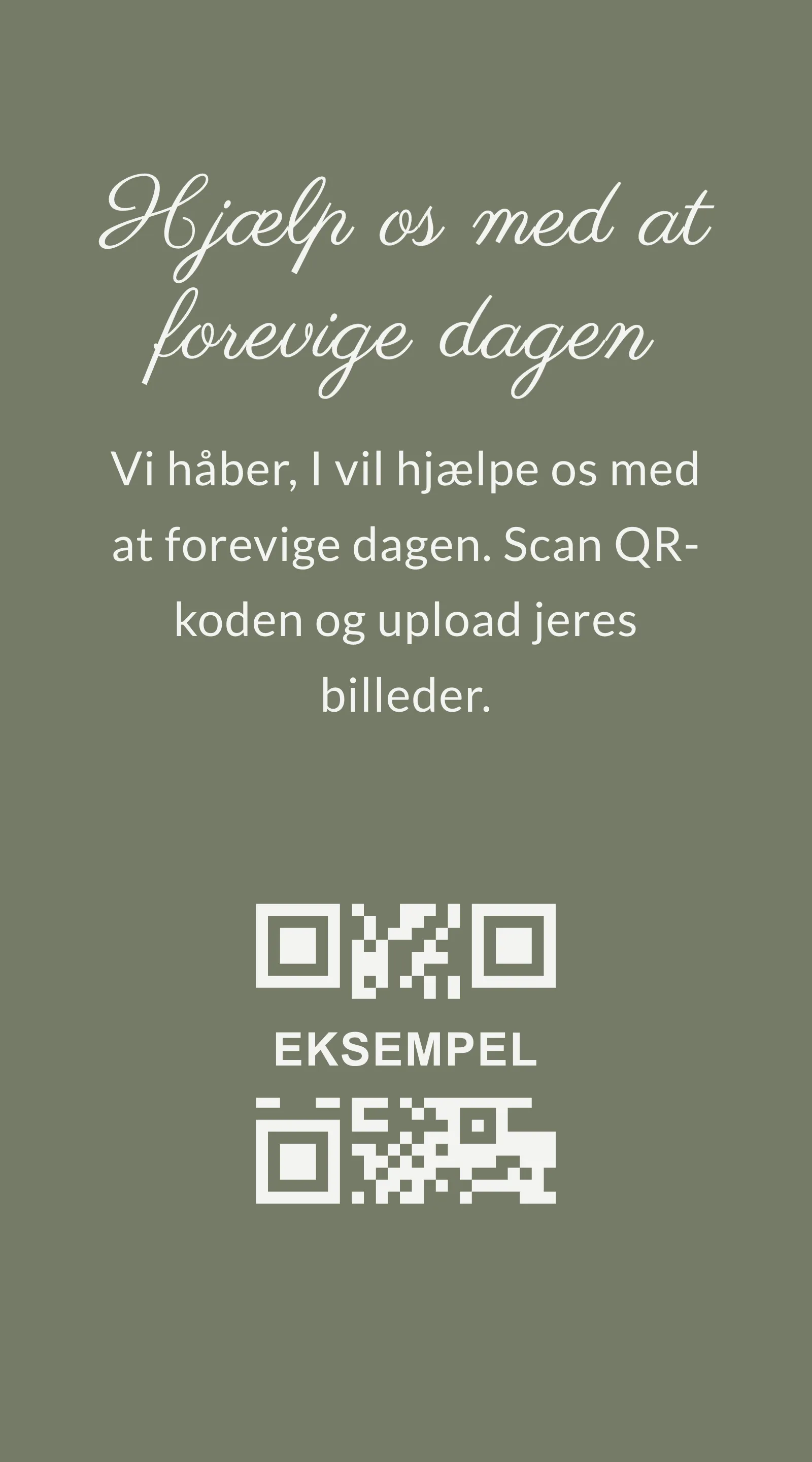 QR-kort til gæstebilleder - Moss