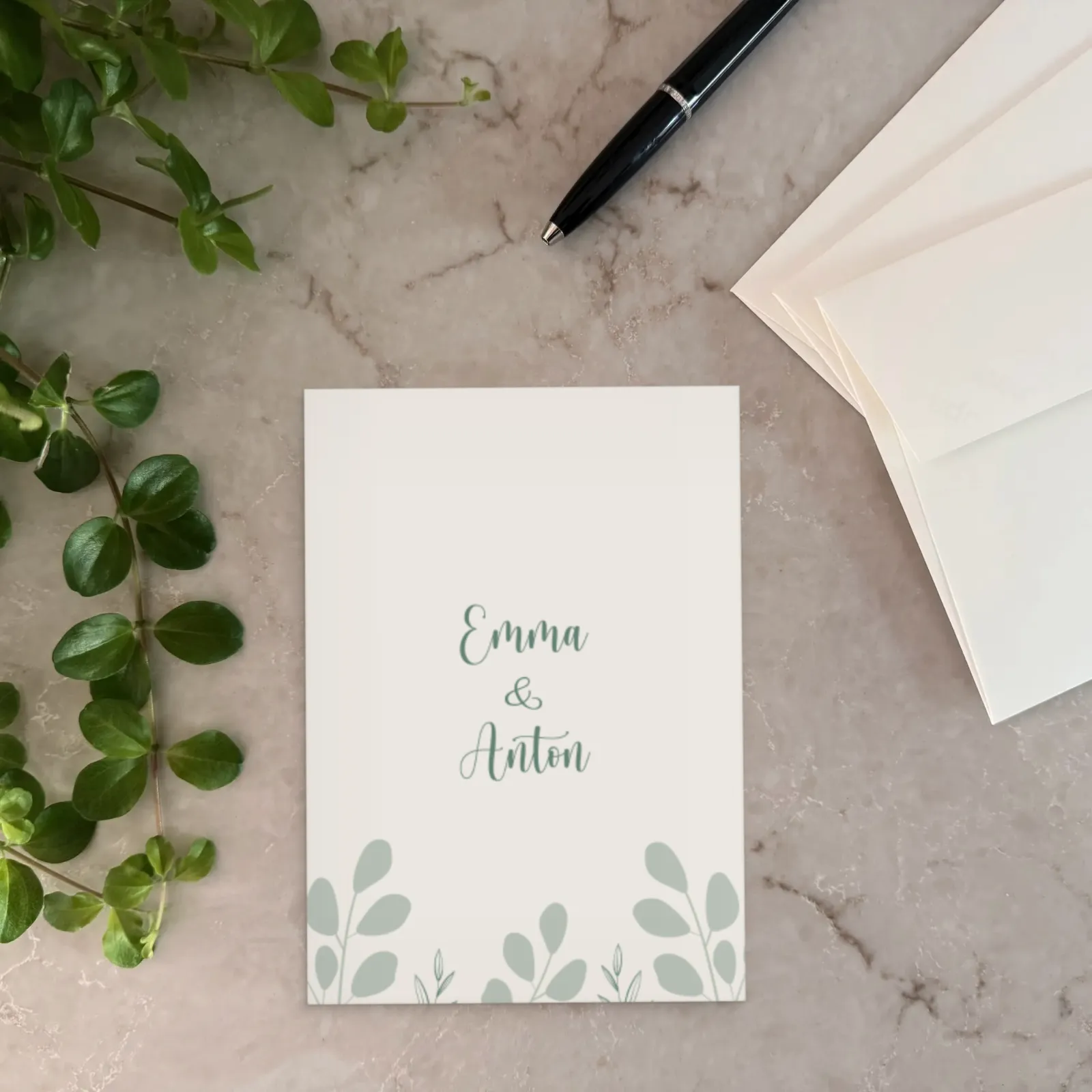 Save the date-kort - Serene