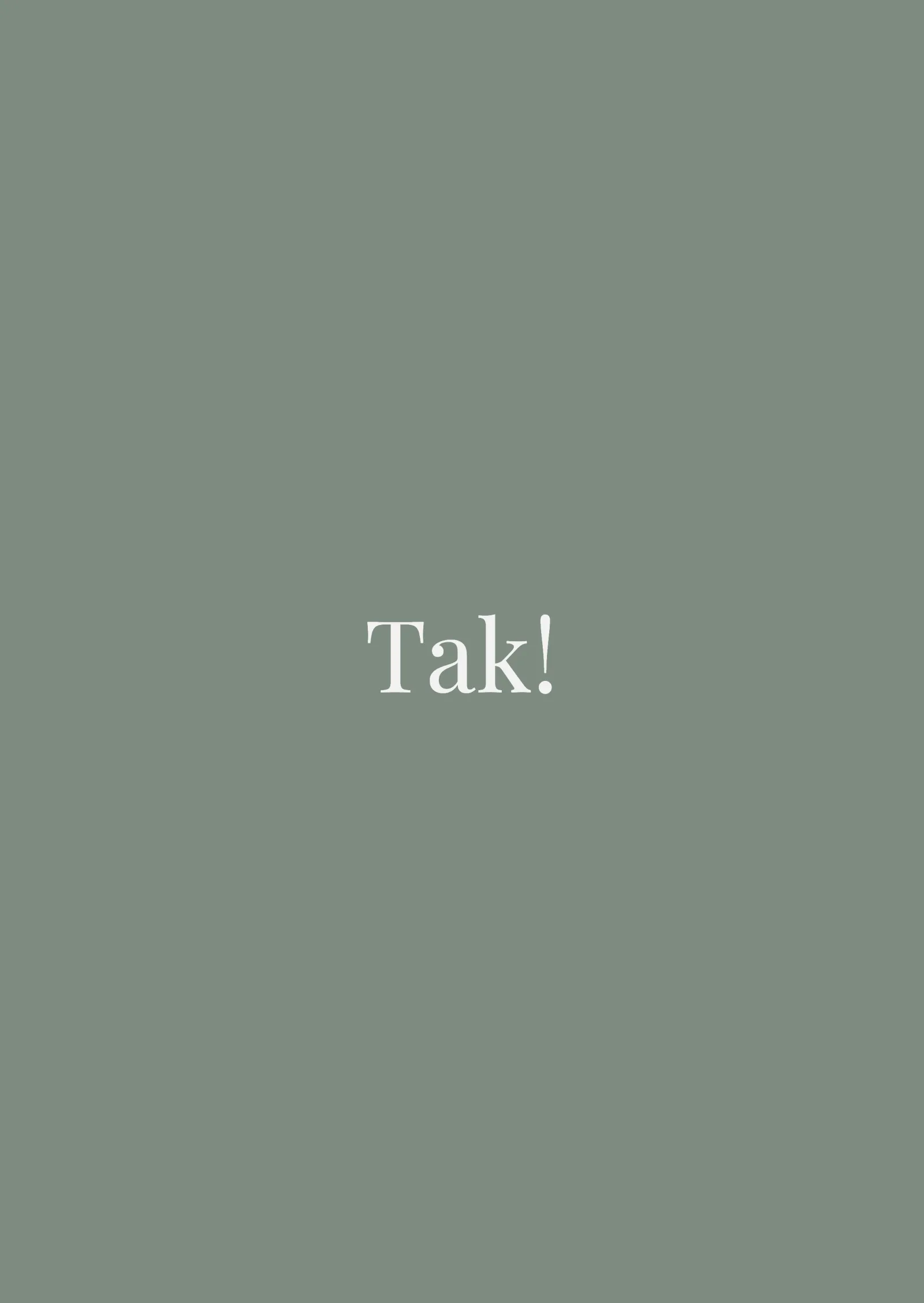 Takkekort til bryllup - minimalistisk grønt
