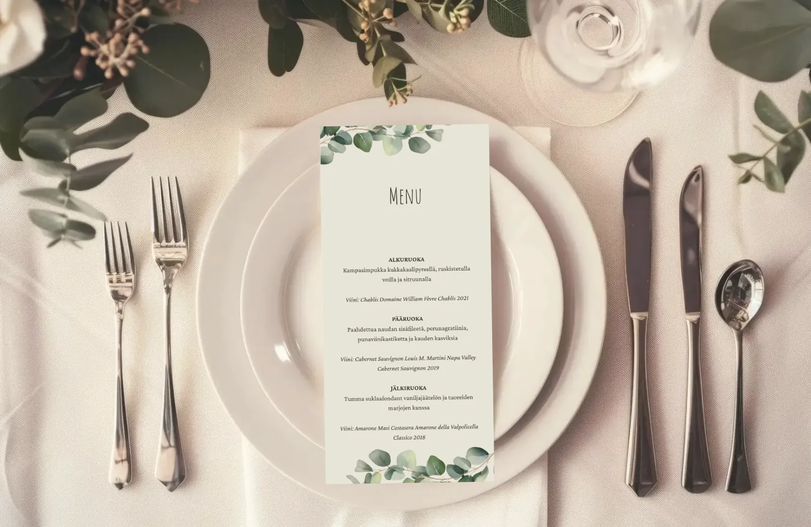 Häämenu - Eucalyptus