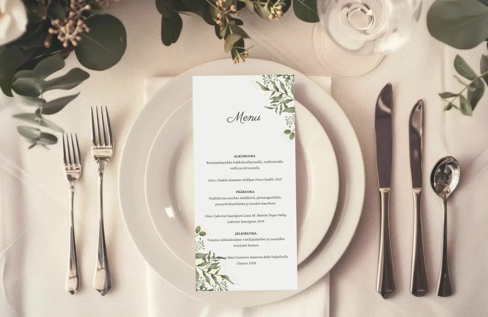 Häämenu - Sylvan