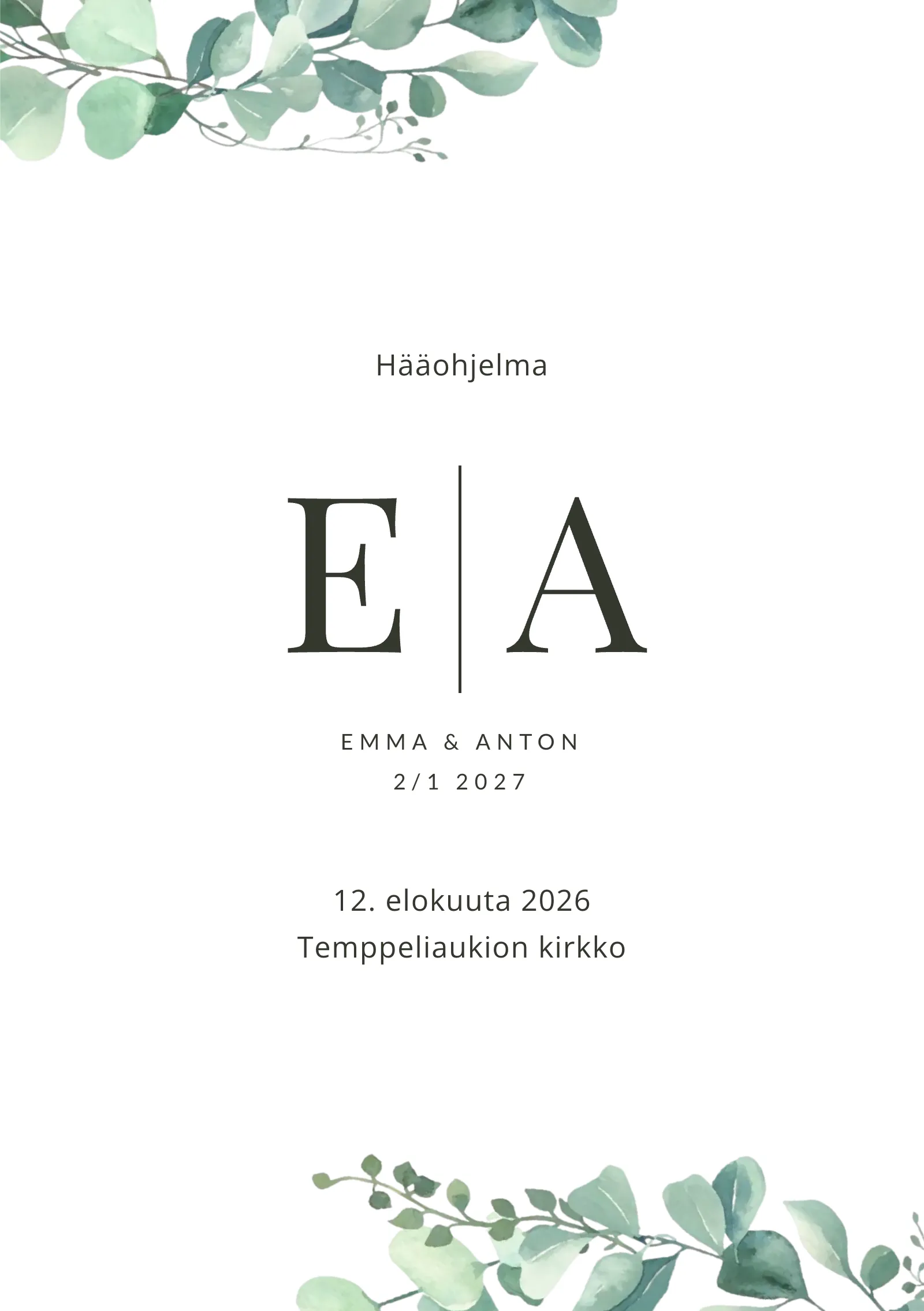 Hääohjelma häihin - Flora