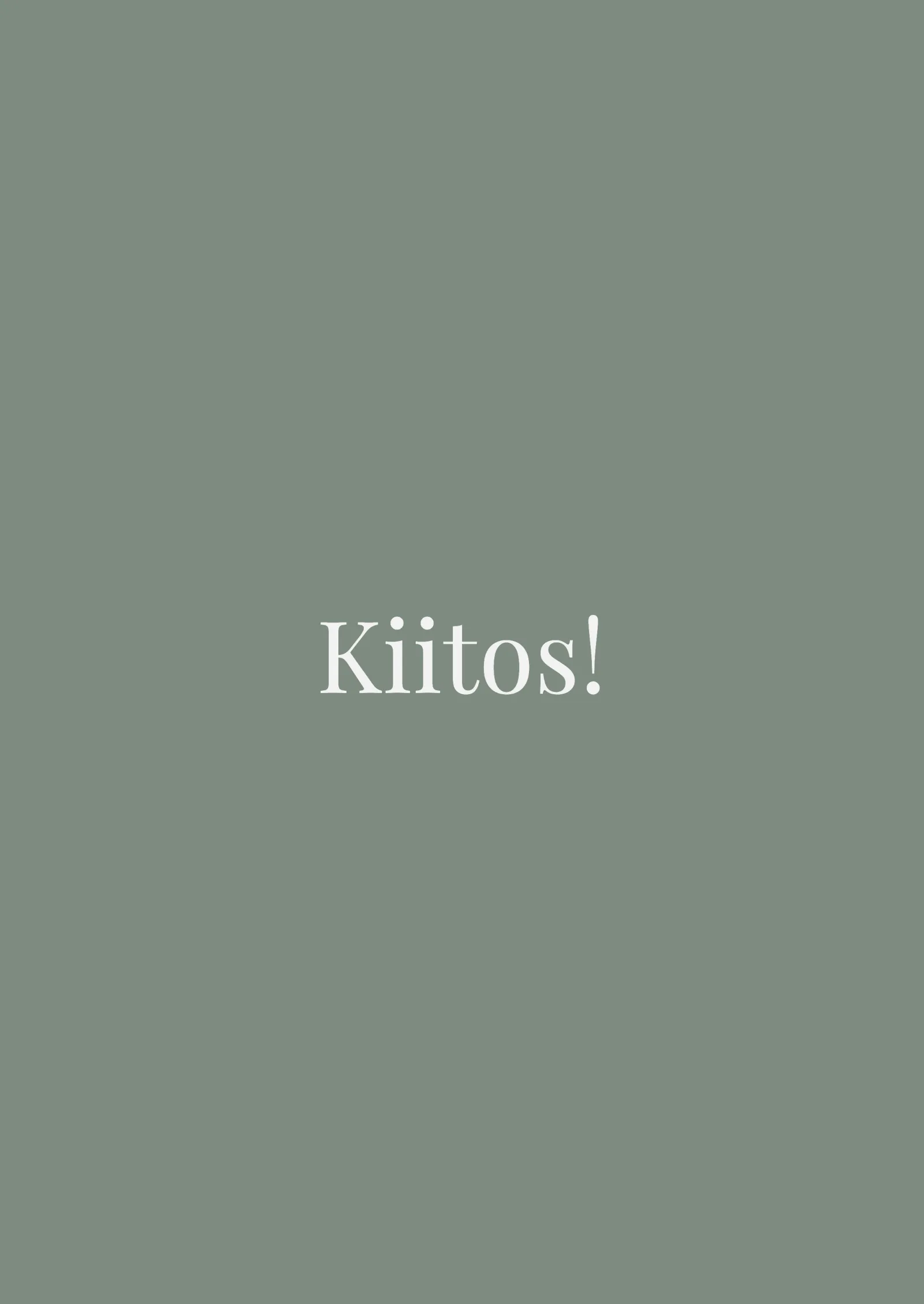 Kiitoskortti häihin - minimalistinen vihreä