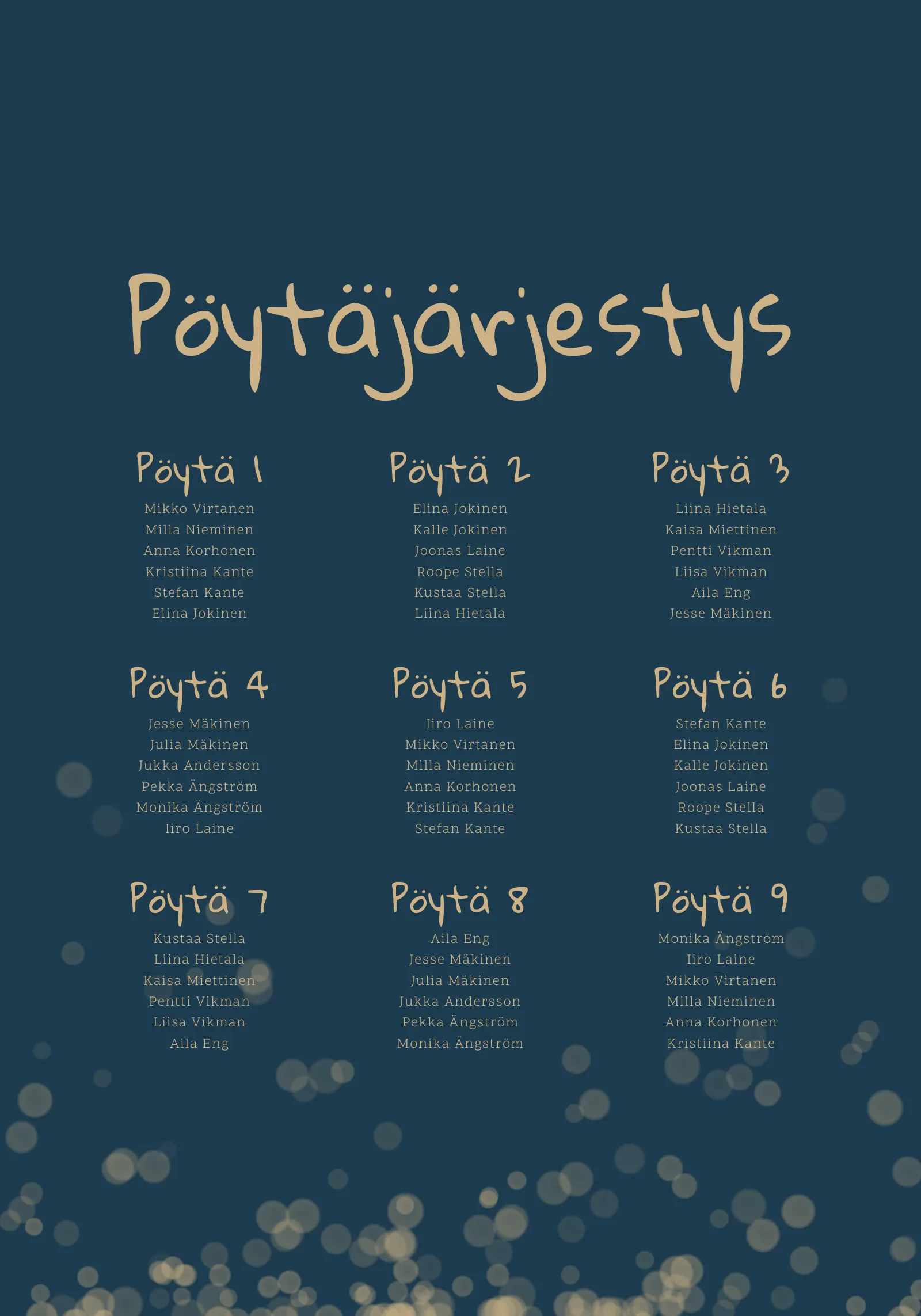 Pöytäkartta - Afterglow