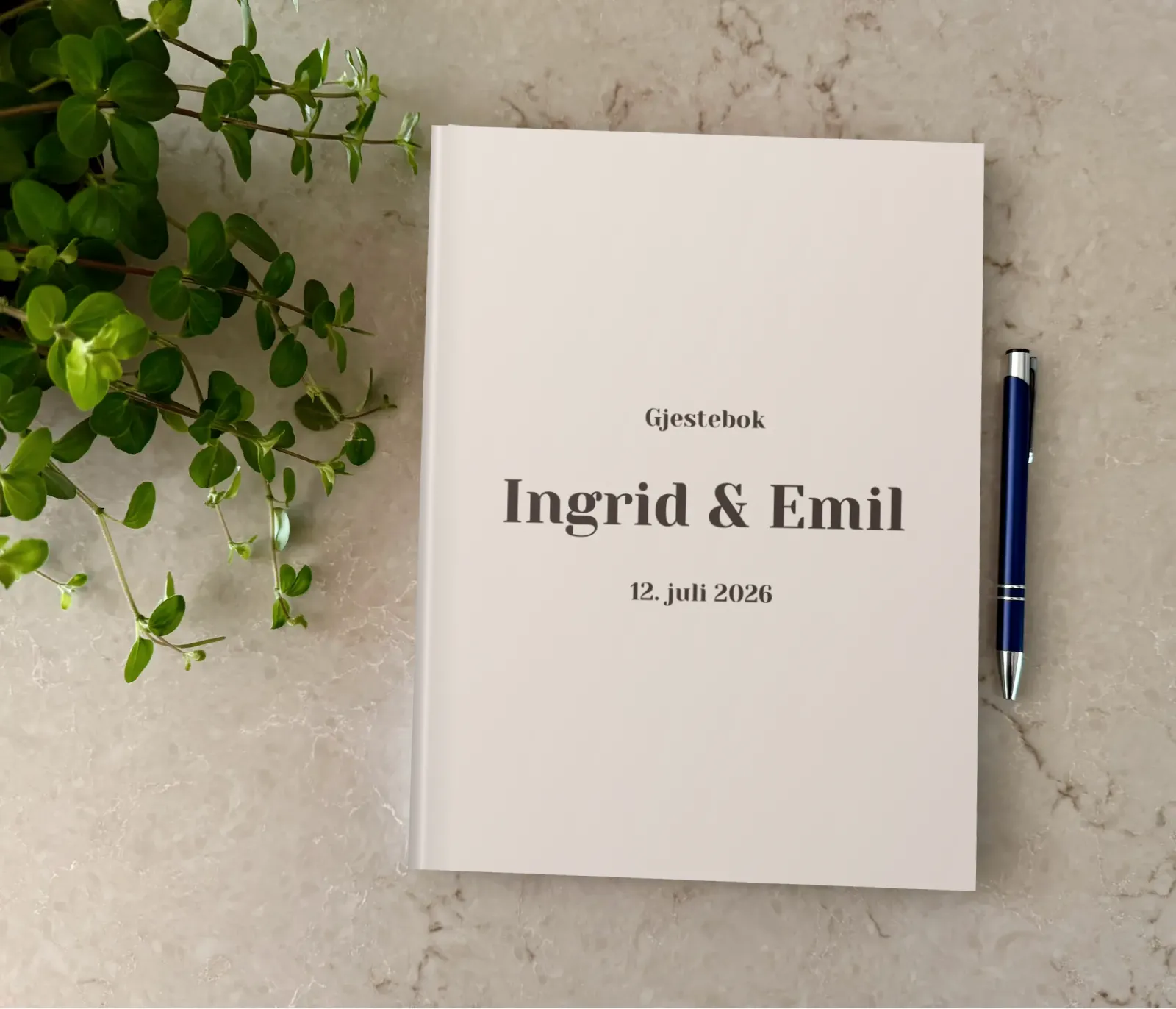 Gjestebok til bryllup - Hazel