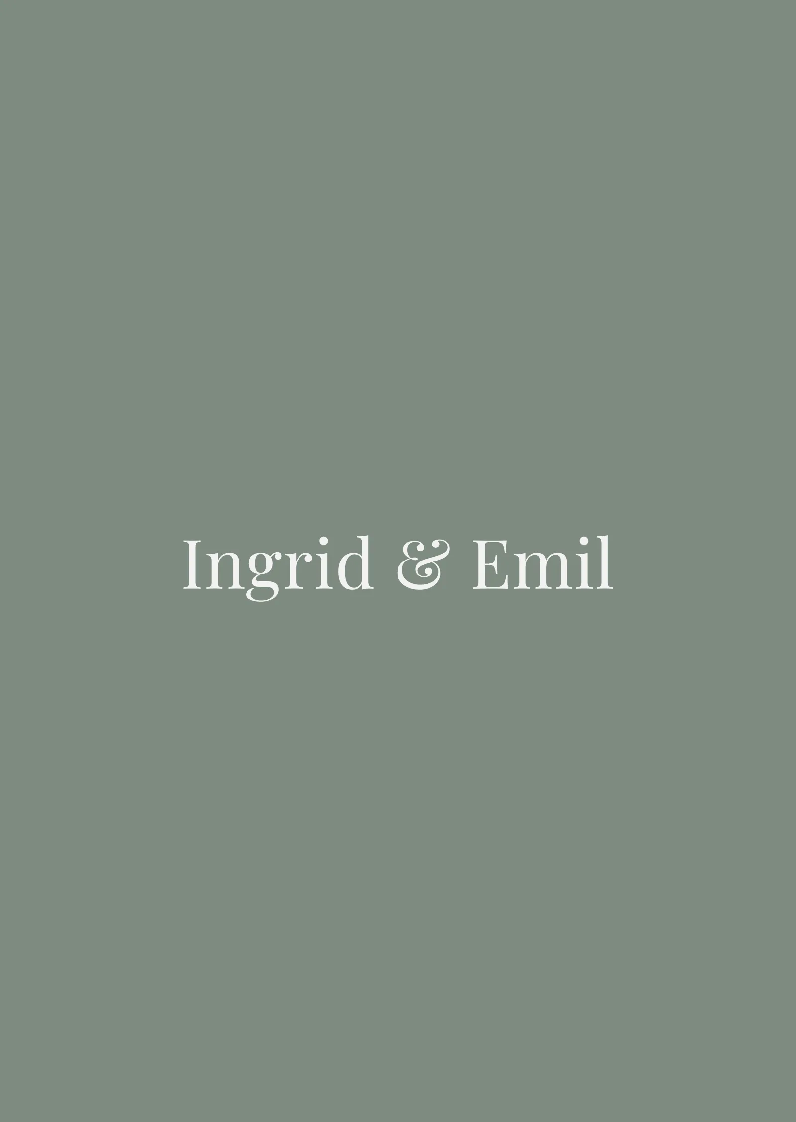 Save the date-kort - Minimalistisk og grønt