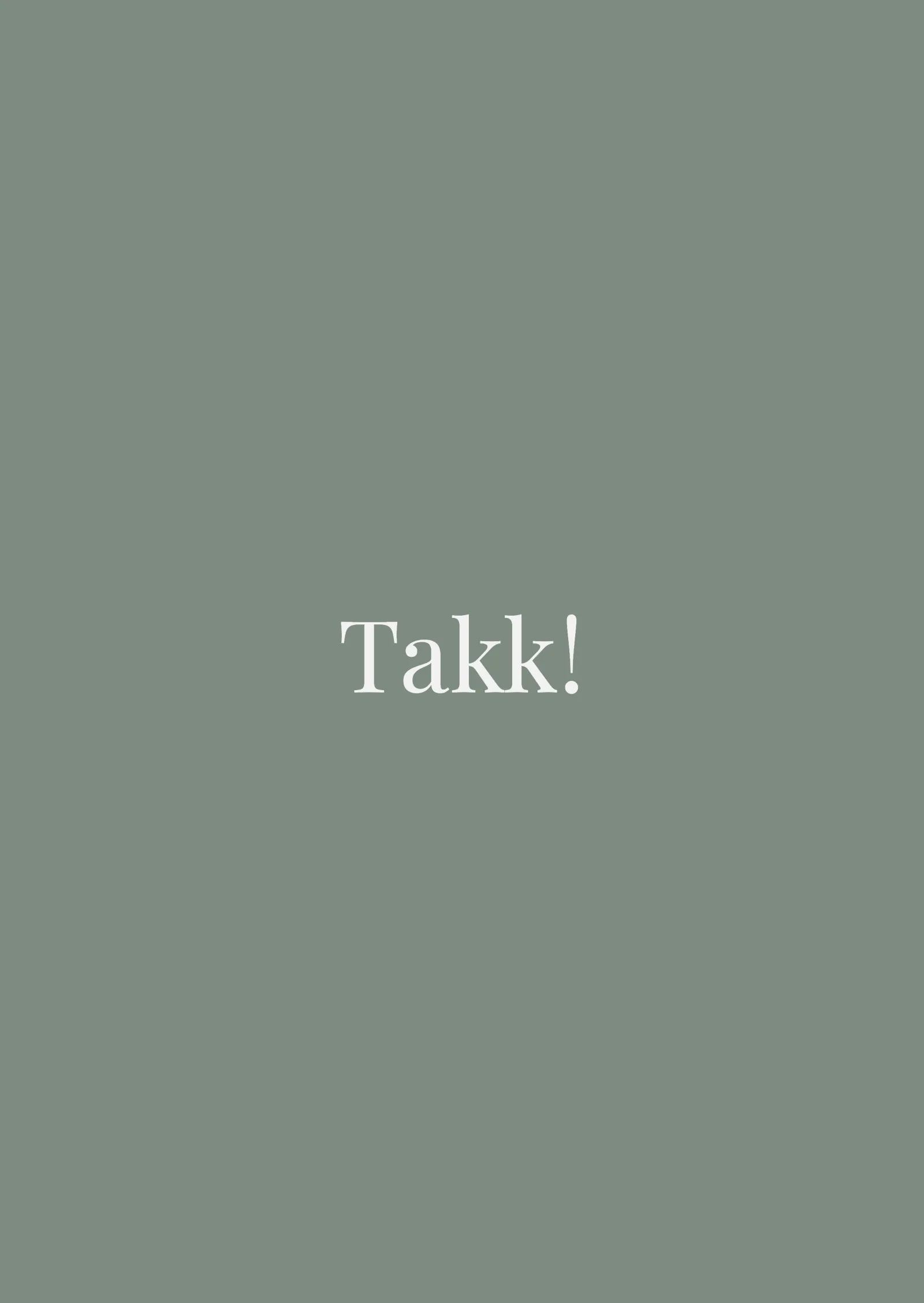 Takkekort til bryllup - Minimalistisk grønt