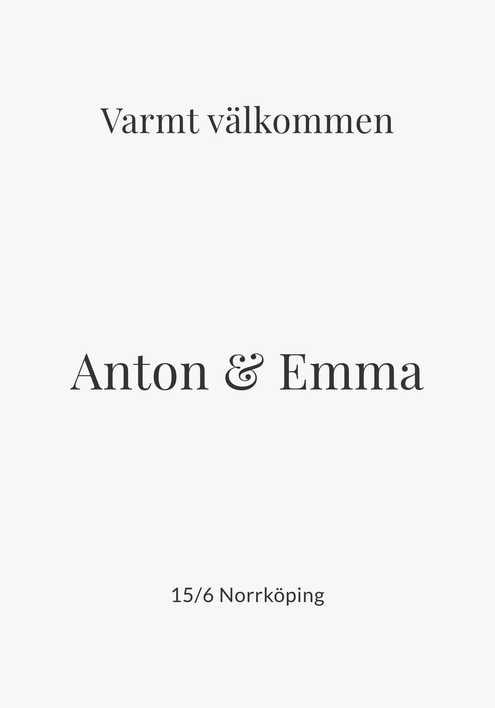 Välkomstskylt till bröllop - Editorial
